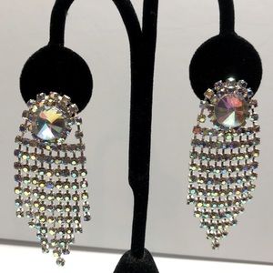 NEW Aurora borealis crystal chandelier earrings